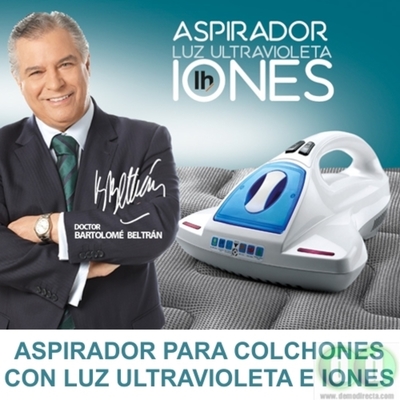 Aspirador colchones con luz ultravioleta e iones
