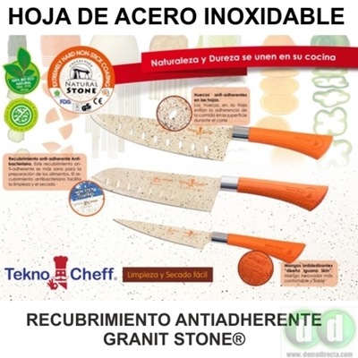 5 Cuchillos Santoku + Tacoma