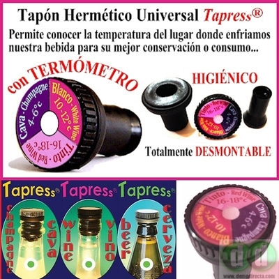 TAPRESS TAPÓN BOTELLA (3 UNIDADES)